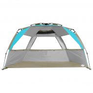 G4Free Easy Set up Beach Tent Pop up Sun Shelter Large Family Beach Shade UV Protection for Kids Family,4 Person Portable Camping Shelter for Outdoor Sports Beach Tour Hiking Fishi