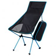 G4Free KABOER Camping Chair, Outdoor Folding Portable Chair for Backpacking, Fishing, Hiking, Picnic, Travel, Beach and Lawn, Built-in Pillow and Carry Bag