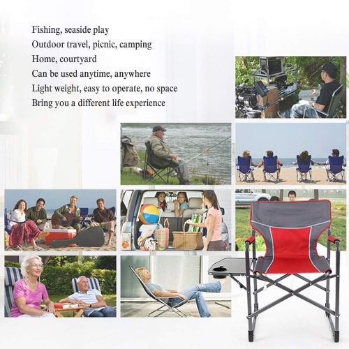  G4Free SPTAIR Folding Camping Chair Lightweight Portable Festival Fishing Outdoor Travel Seat with Cup Holder（Supports up to 330lbs）