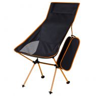 G4Free KABOER Camping Chair, Outdoor Folding Portable Chair for Backpacking, Fishing, Hiking, Picnic, Travel, Beach and Lawn, Built-in Pillow and Carry Bag