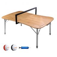 G4Free KingCamp Multipurpose Bamboo Paeyball Ball Game Table Aluminum Folding Camping Table