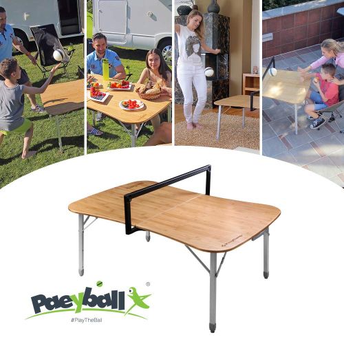  G4Free KingCamp Multipurpose Bamboo Paeyball Ball Game Table Aluminum Folding Camping Table