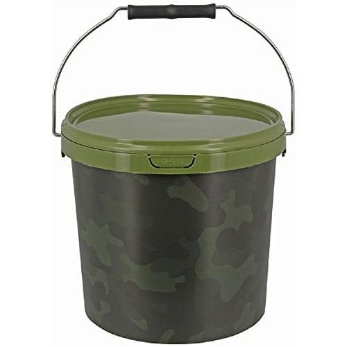  [아마존베스트]G8DS 10L Bucket with Lid Camo Fishing Camping Outdoor Fishing Round