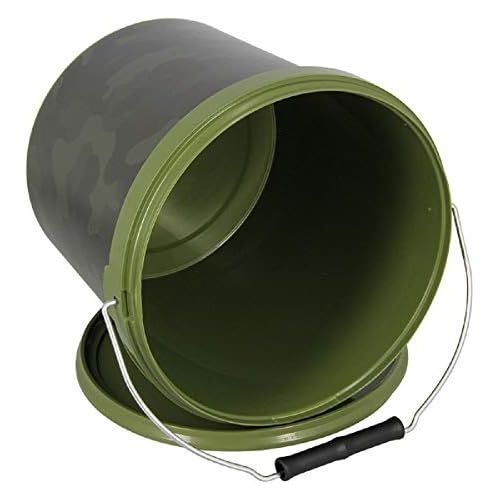  [아마존베스트]G8DS 10L Bucket with Lid Camo Fishing Camping Outdoor Fishing Round