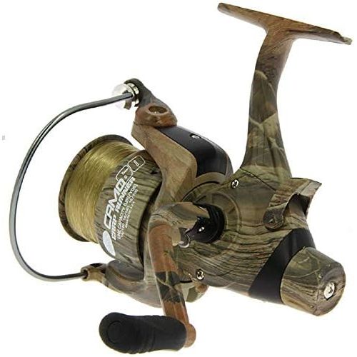  [아마존베스트]g8ds Camo 60 Freewheel Reel with 12lb Line 3 Ball Bearings with Spare Spool Carp Fishing Line