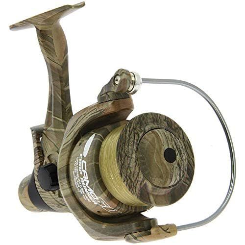  [아마존베스트]g8ds Camo 60 Freewheel Reel with 12lb Line 3 Ball Bearings with Spare Spool Carp Fishing Line