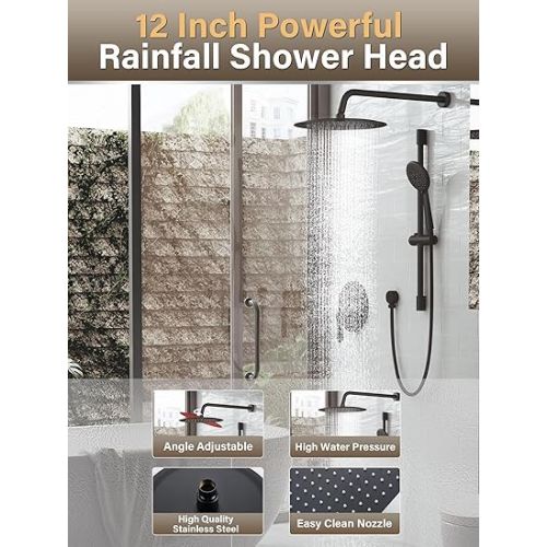  Gabrylly Shower System, High Pressure 12