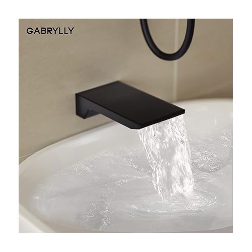  Gabrylly Shower System with Tub Spout, Wall Mounted Tub Shower Faucet Set for Bathroom with High Pressure 10