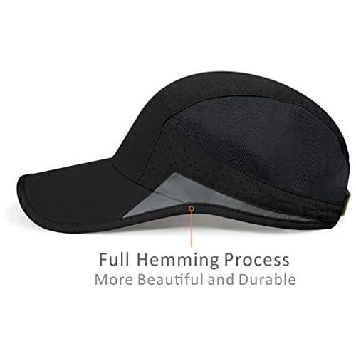  GADIEMKENSD Quick Dry Sports Hat Lightweight Breathable Unstructured Soft Run Cap Unisex
