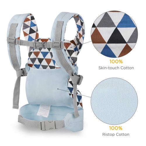  GAGAKU Dolls Carrier Front and Back Soft Cotton for Baby Over 18 Months - Blue