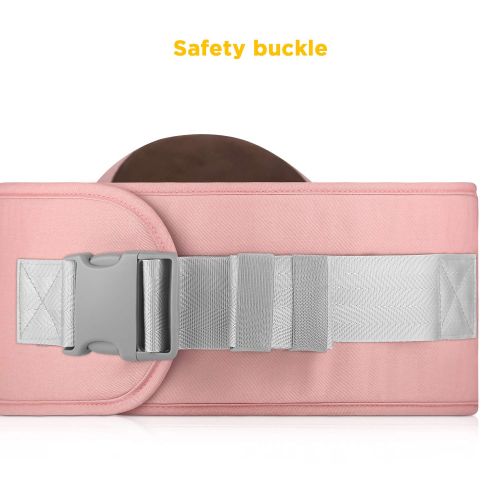  [아마존 핫딜]  [아마존핫딜]GAGAKU Baby Hueftsitz Leichte Taille Hocker 4 Tragepositionen fuer Kinder 0-36 Monate Neugeborenes - Rosa