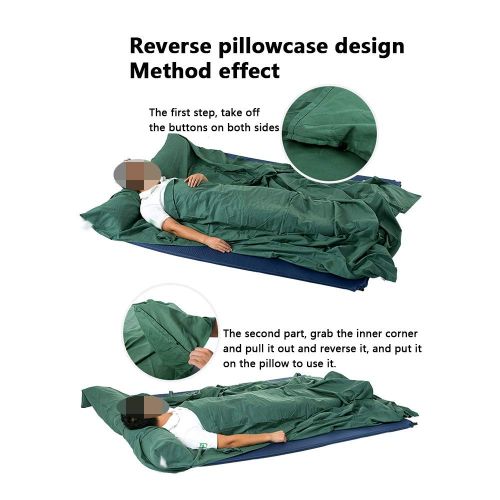  GAIXIA Sleeping Bag Portable Travel Adult Large Pillowcase Light and Comfortable Sleeping Bag
