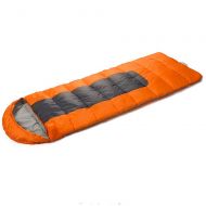 GAIXIA Sleeping Bag Adult Camping Outdoor Seasons Thick Warm Sleeping Bag Sleeping Bag (Color : Orange)