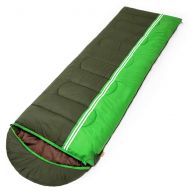 GAIXIA Single Sleeping Bag Outdoor Indoor Season Camping Trip Can Be Sewn Into A Double Sleeping Bag Sleeping Bag (Color : Dark Green)