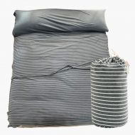 GAIXIA Cotton Sleeping Bag Hotel Anti-Dirty Travel Indoor Portable 3 Colors Optional Sleeping Bag (Color : Dark Gray)
