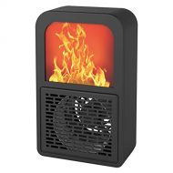 GAIXIA with 3D Flame Effect, Office Dormitory Fireplace Heater, Home Desktop Mini Heater Fireplace