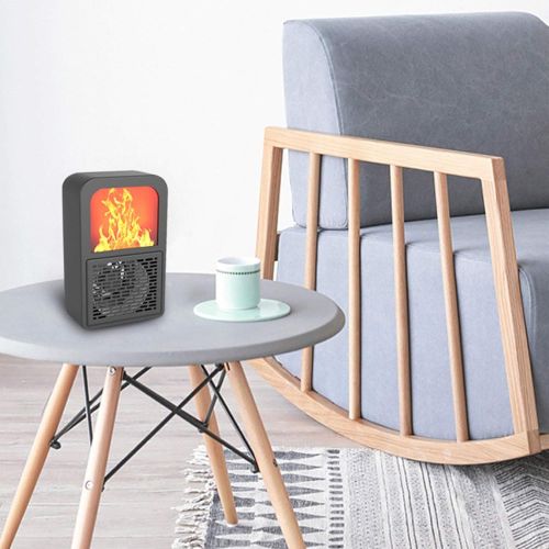  GAIXIA with 3D Flame Effect, Office Dormitory Fireplace Heater, Home Desktop Mini Heater Fireplace