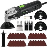 GALAX PRO 3.5A 6 Variable Speed Oscillating Multi Tool Kit with Quick Clamp System Change and 30pcs Accessories, Oscillating Angle:4° for Cutting, Sanding, Grinding