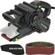 [아마존베스트]GALAX PRO 8 Amperes Belt Sander 120-380RPM with Variable Speed Settings, 5 Pieces Sanding Belts(3x21 Inch) and Dust Bag for Stock Removal