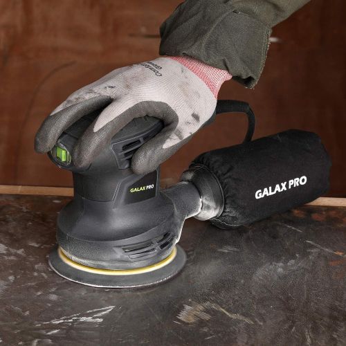  GALAX PRO 280W 13000OPM Max 6 Variable Speeds Orbital Sander with 15Pcs Sanding Discs, 5” electric Sander?with Dust Collector for Sanding and Polishing