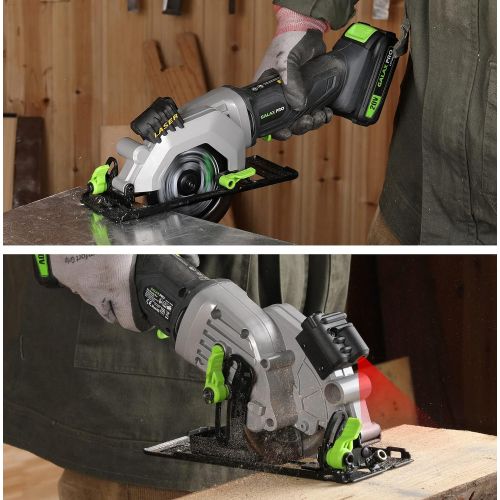  GALAX PRO Reciprocating Saw and Circular Saw Combo Kit with 1pcs 4.0Ah Lithium Battery and One Charger, 7 Saw Blades and Tool Bag