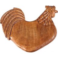 Gallerie II Rooster Farmhouse Cutting Board Brown