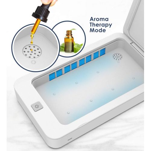  Galvanox UV Phone Sanitizer, Portable UV-C Light Sterilizer UV Sanitizer Box Sterilizer UV Cleaner for Cell Phones, Keys, Gloves, Wallets and More