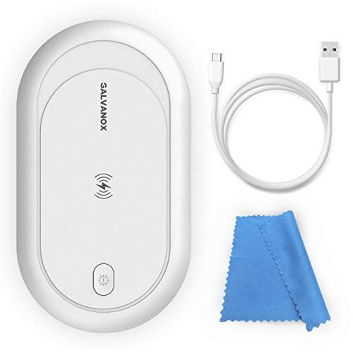  Galvanox UV Sanitizer with Wireless Charging, Portable UV Lights Cell Phone Sanitizer Cleaners Aromatherapy Function for All iPhone Android Cellphone/Masks