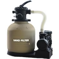GAME 7011-E Sand Filtration System - 16-Inch Above-Ground Pool Filter Tank with Digital Timer, 120 Pound Sand Capacity, 3/4 HP Pump and Motor?, 3,698 GPH