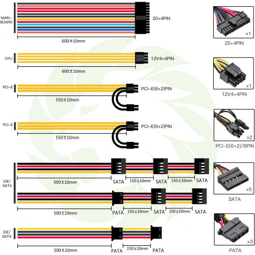  Power Supply 650W 80+ Bronze,Non- Modular, GAMEMAX GP-650