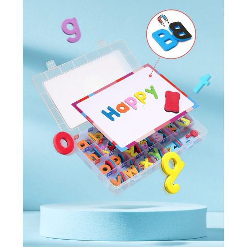  Gamenote Classroom Magnetic Alphabet Letters Kit 234 Pcs with Double-Side Magnet Board - Foam Alphabet Letters for Preschool Kids Toddler Spelling and Learning Colorful: Toys & Gam