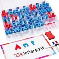 JoyNote Classroom Magnetic Letters Kit 234 Pcs with Double-Side Magnet Board - Foam Alphabet Letters for Kids Spelling and Learning