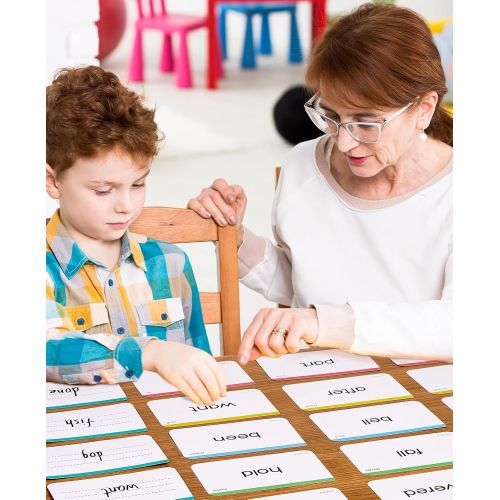  [아마존베스트]Gamenote 520 Sight Words Flash Cards with Card Folders & Storage Box - Dolch Fry High Frequency Site Word for Pre-k Kindergarten 1st 2nd 3rd Grade