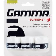 GAMMA Sports Supreme Overgrip, for Tennis, Pickleball, Squash, Badminton, and Racquetball, Durable and Absorbent, Easy to Apply