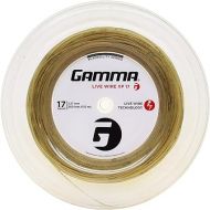 Gamma Sports Live Wire XP Tennis Racket String Multifilament Series- Firmer, More Crisp Feel For Natural Gut-Like Playability - 16L or 17 Gauge (Black, Natural)