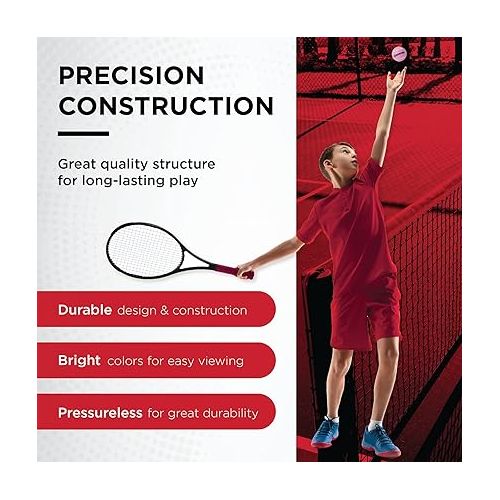  GAMMA Bag of Pressureless Tennis Balls - Sturdy & Reuseable Mesh Bag with Drawstring for Easy Transport - Bag-O-Balls