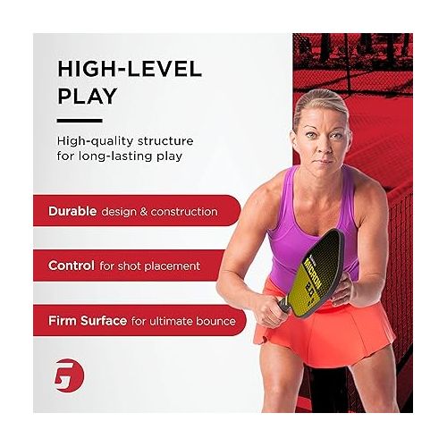  GAMMA Pickleball Paddles, Fusion Series, USAPA Approved, Graphite Pickleball Paddle, Composite Power, Honeycomb Grip, Indoor & Outdoor Racket, Beginners and Seasoned Players