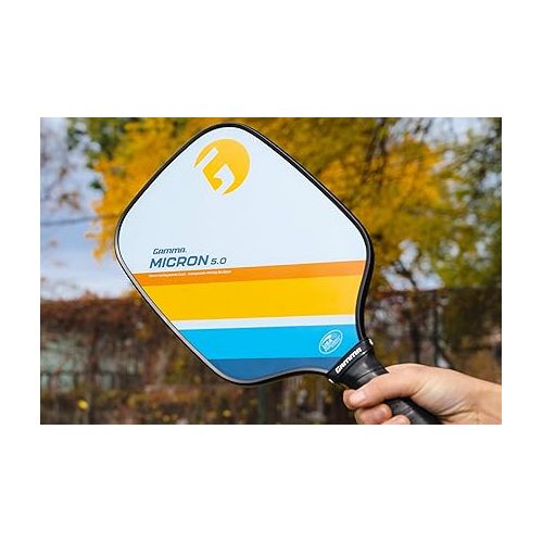  GAMMA Pickleball Paddles, Quantum Series, Micron 5.0, Neutron 5.0, Voltage 5.0, Atomic 5.0, USAPA Approved, Graphite Pickleball Paddle, Polypropylene Core, Honeycomb Grip, Great Feel, More Control