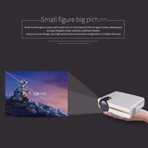  GAO Projector,Digital Portable Mini Projector LCD 1200 LUX School Home Theater Projector