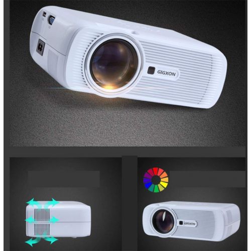  GAO G80 Video Projector, LED Projectors Support 1080P Input Portable Mini Home Cinema LED Projector 800 480 Resolution