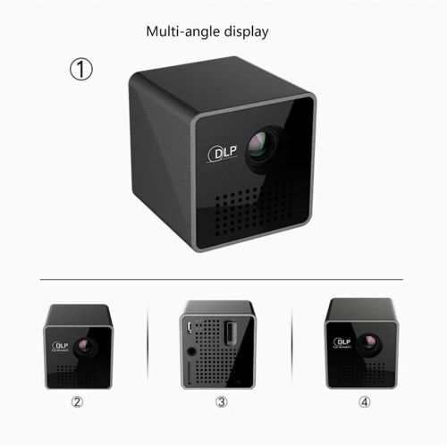  GAO Projector,Digital Mini Projector LED Micro DLP 4K Office Home Theater Projector