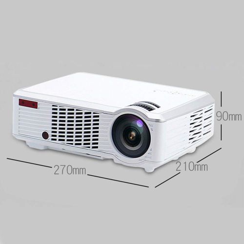  GAO Projector - Lightweight and Portable, Projection Screen 1.2-4.2m, Projection Size 30-150 Inches, Resolution 1024X768, Suitable for Business Office, School and Home -350 270 145