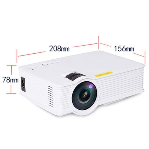  GAO Projector - Compact and Portable, Mobile Phone with The Same Screen, Projection Screen 40-300 Inches, Resolution 1024 768dpi, Keystone Correction, Suitable for Business Office-
