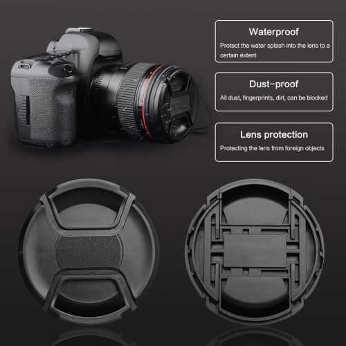  GAOAG 2 Pack 43mm Center Pinch Lens Cap for Fuji Fujifilm XF 35mm f2,XF 23mm f2,Canon EF-M 22mm f2,EF-M 32mm f1.4 and More Lenses with 43mm Filter Thread