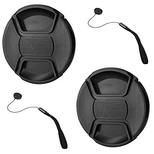  GAOAG 2 Pack 67mm Center Pinch Lens Cap for Nikon Canon Sony Compatible with Canon Rebel T6i T6 T5i T5 T4i T3i T3 T2i, EOS 700D 650D 600D 550D 70D 60D 7D DSLR Cameras with 18-135mm