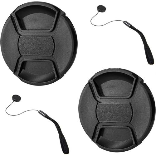  GAOAG 2 Pack 67mm Center Pinch Lens Cap for Nikon Canon Sony Compatible with Canon Rebel T6i T6 T5i T5 T4i T3i T3 T2i, EOS 700D 650D 600D 550D 70D 60D 7D DSLR Cameras with 18-135mm