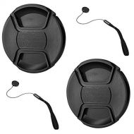 GAOAG 2 Pack 52mm Center Pinch Lens Cap for Nikon Canon Sony DSLR Camera Compatible with Nikon D3000 D3100 D3200 D3300 D5000 D5100 D5200 D5300 D5500 and Any Lenses with 52mm Filter