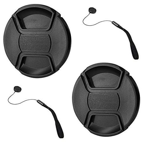  GAOAG 2 Pack 52mm Center Pinch Lens Cap for Nikon Canon Sony DSLR Camera Compatible with Nikon D3000 D3100 D3200 D3300 D5000 D5100 D5200 D5300 D5500 and Any Lenses with 52mm Filter