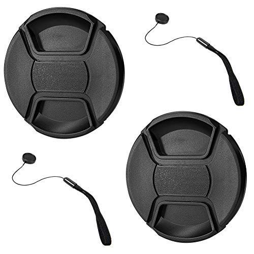  GAOAG 2 Pack 52mm Center Pinch Lens Cap for Nikon Canon Sony DSLR Camera Compatible with Nikon D3000 D3100 D3200 D3300 D5000 D5100 D5200 D5300 D5500 and Any Lenses with 52mm Filter