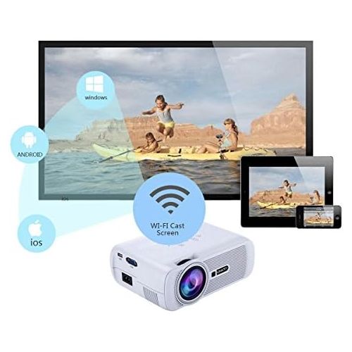  GAOHAILONG UHAPPY WiFi HD Mini Projector Andrews 6.0 Bluetooth 1080P 20,000 Hours LED Life